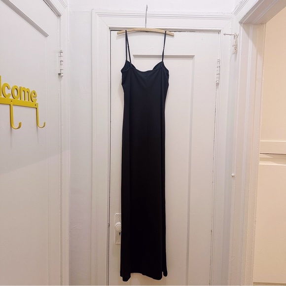 Vivienne Tam Simple Elegant Black Maxi Dress Sleeveless - Picture 4 of 4